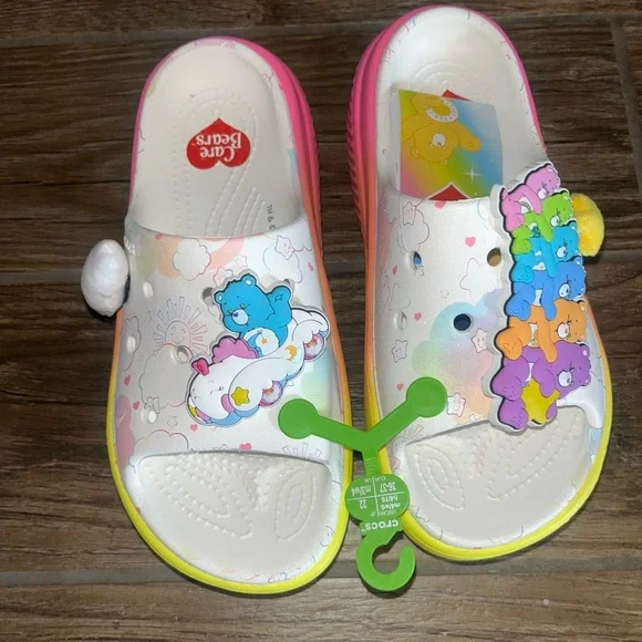 NWT Crocs x Care Bears stomp slide - Picture 3 of 6